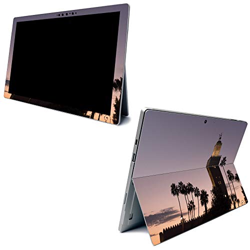 Image of MightySkins Carbon Fiber Skin for Microsoft Surface Pro 7 - Marrakech | Textured Carbon Fiber Finish | Easy to Apply, Remove, and Change Styles | Made in The USA