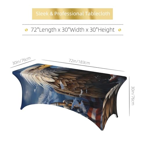 Nappe extensible rectangulaire 1,8 m imperméable élasthanne robuste pour banquet - 5