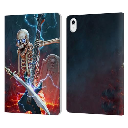 Étui portefeuille en cuir iPad Air 11 2024 2025 housse de protection Christos Karapanos squelette