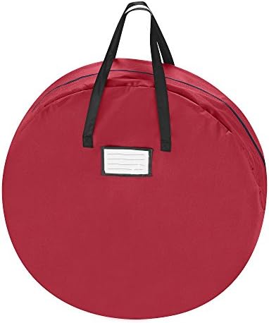 Tiny Tim Totes 5706 36 in Wreath Canvas Red