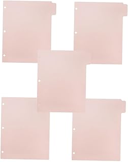 Operitacx 5 Folhas Bloco De Notas Clipes Divisores Etiqueta Livro De Notas Abas Removíveis Marcadores De Página Suprimentos Para Pequenas Empresas Marcadores De Bloco De Notas Divisórias