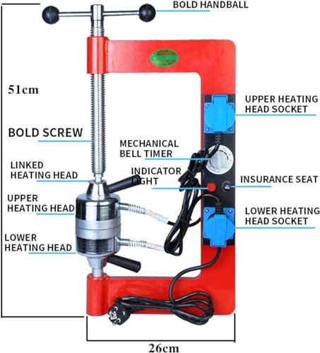Máquina de vulcanización de neumáticos, herramienta de reparación de automóviles, kit de esparcidor de neumáticos de altura ajustable de 150-180 ℃