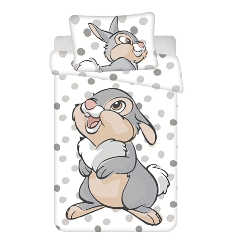 Jerry Fabrics Baby-Bettwäsche Bambi, 100 % Baumwolle, Bettbezug 100 x 135...