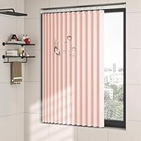 Amazon｜YKFN シャワーカーテン 170cm丈 80cm幅 防カビ 防水 小窓