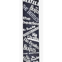 Planet Waves 50BTL02 Beatles Sangle de guitare Beatlemania Noir/Blanc - Les Beatles, Paul McCartney, John Lennon, RIngo Starr, George Harrison Planet Waves 50BTL02 Beatles Sangle de guitare Beatlemania Noir/Blanc – Image 2