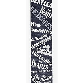 Planet Waves 50BTL02 Beatles Sangle de guitare Beatlemania Noir/Blanc - Les Beatles, Paul McCartney, John Lennon, RIngo Starr, George Harrison Planet Waves 50BTL02 Beatles Sangle de guitare Beatlemania Noir/Blanc – Image 2