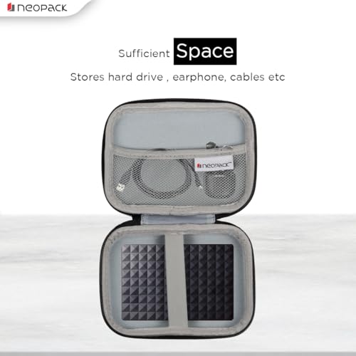 Image of Neopack HDD Shockproof Case /Cover for Segate Portable Hard Drive - Black