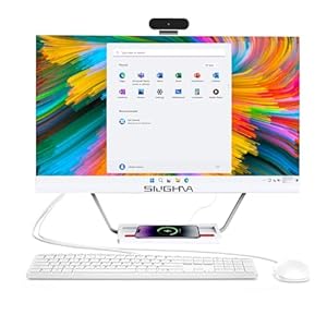 All-in-One Desktop Computer 24″ FHD Display PC, i7 Quad-Core Windows 11, 16GB RAM, 512GB SSD, Wireless...