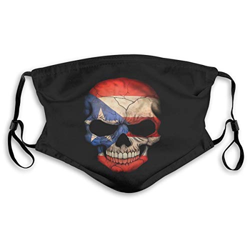 VROEJOJGEC Adults & Kids Washable Reusable Mouth Cover - Replaceable Filter Activated Carbon Soft Cover Adjustable Lightweight Breathable Dust Windproof Outdoor Running CyclingBlack