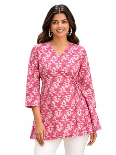 Image of feranoid Women Cotton Angrakha Kurti