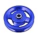 kowaku Pulley Wheels, Pulley Wheel Gym Pulley for Multi Gym Im Turnhalle Equipment Spare Part Garage Door, Aluminium Alloy, Blue, 95mm