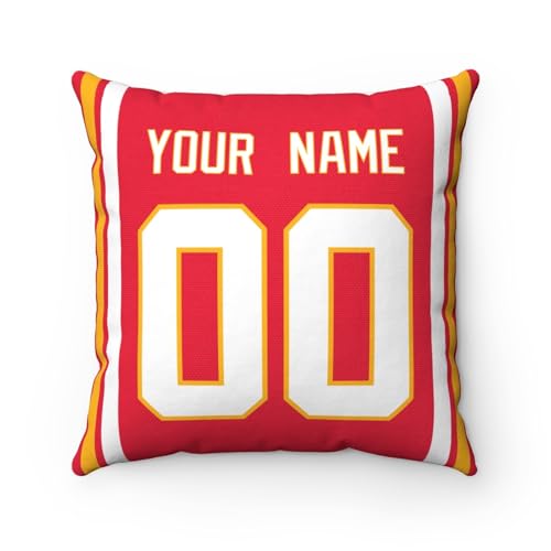 Image of ANTKING Throw Pillow 2 Pack Custom Any Name and Number Personalized Gift for Men Women Boys