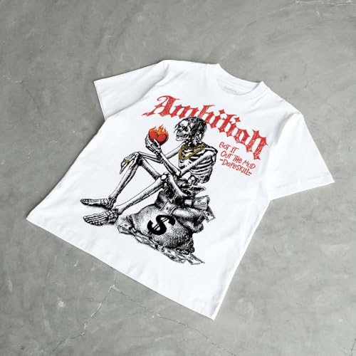 Image of DopeSkill Graphic Tee Streetwear Hip Hop Hypebeast Street Style Unisex T-Shirt Sneaker Colour Matching Shirts Horror Skeleton
