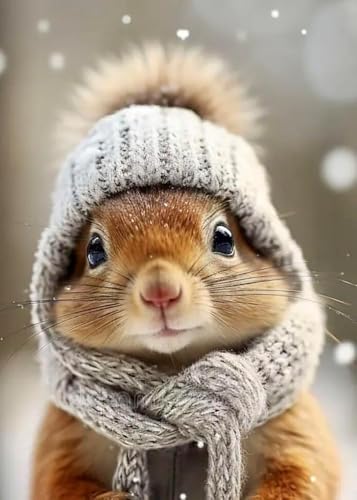 500 Pieces Fun Jigsaw Puzzle for Adults Tree Squirrels for All Jigsaw Puzzle Toy Lovers - Spend Time Getting a Sense of Achievement Beautiful Gift