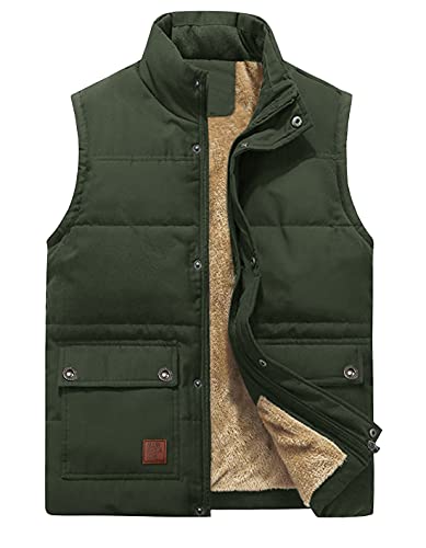 EKLENTSON Jackets for Men Body Warmer Hunting Loose Fit Ultra Soft Waist Coat