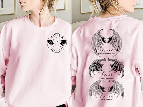 Acotar Bat Boys A Court of Thorns and Roses Sweatshirt - Illyrians of The Night Court Crewneck4