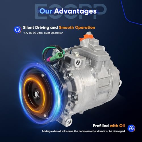 Image of ECCPP AC Compressor for Volkswagen Passat 1.8L 2001-2005 | for Volkswagen Passat 2.0L 2004-2005 Air Conditioning Compressor Rapid Cooling