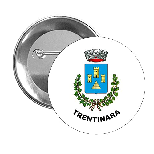 BUTTON . ARMORIAL EMBLEM TRENTINARA SALERNO ITALY