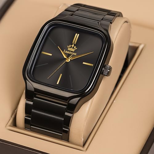 Image of LIMESTONE Classic Series Men Analog Watch - Stainless Steel Mesh Strap with Elegant Dial & Roman Numerals | Quartz Wristwatch for Casual & Formal Wear