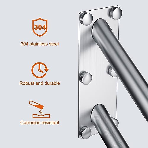 Rambarde escalier extérieur inox 50cm fixation murale en U - 7