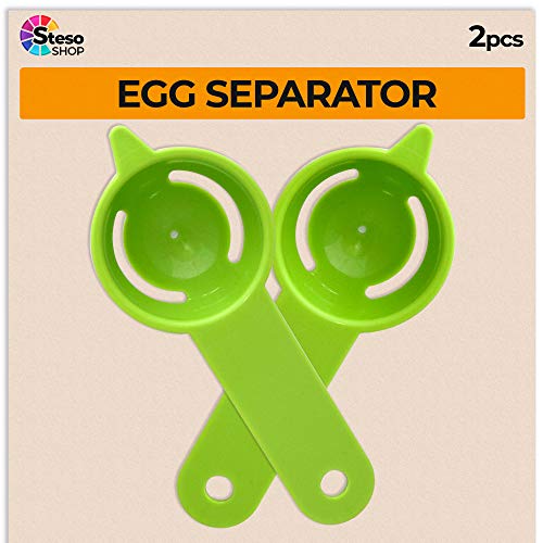 Egg Separator - Egg Yolk White Separator - 2 PCS - Quick and Easily White Yolk Filter Cooking Tool - Easy Egg White Strainer - Yolk Separator