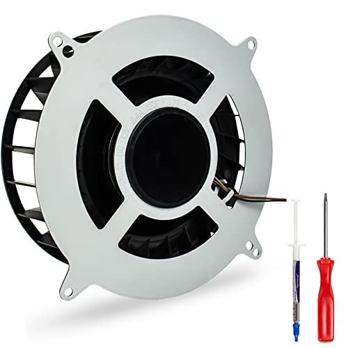 S-Union Ventilador de Refrigeración Interno PS5 de Repuesto Sony Playstation 5 12V 2.4A 23 Blades Silent 12047GA-12M-WB-01 Consolas Cooler Fan General 17 Blades G12L12MS1AH-56J14 Cover