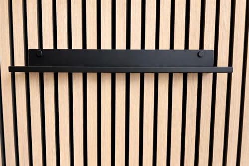 Vleugel Wandregal für Akustikpaneele, 50 cm breit, Metall, ohne Bohren, 2-Pack