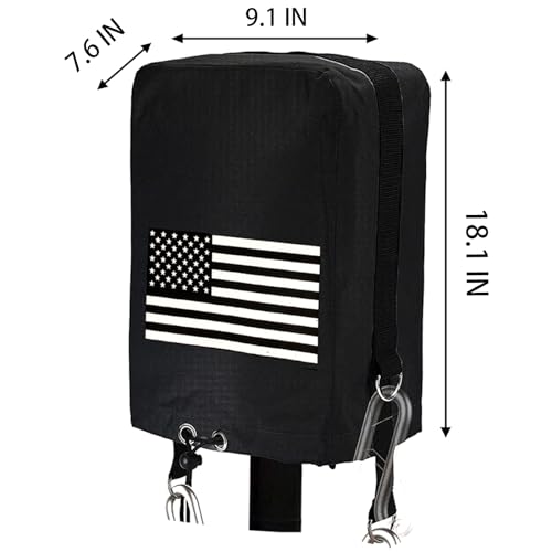 RV Electric Tongue Jack Cover, 600D Oxford Fabric Waterproof Protective, Travel Trailer Accessories for Outside Protection, Universal Trailer Jack Protective Cover for Outside RV Parts RV Accessories. - Thumbnail 3