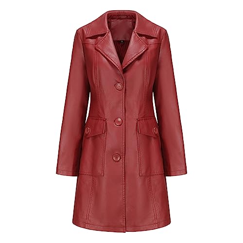 Damen Trenchcoat Wintermantel - Eleganter Langmantel Für Herbst & Winter