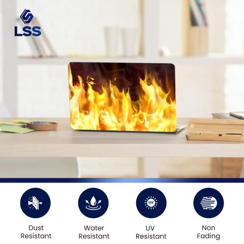 Image of LSS 15 15.6 inch Laptop Notebook Skin Sticker Cover Art Decal Fits 13.3 inch 14 inch 15.6 inch 16 inch HP Dell Lenovo Apple Asus Acer Compaq (Free 2 Wrist Pad Included) Flame