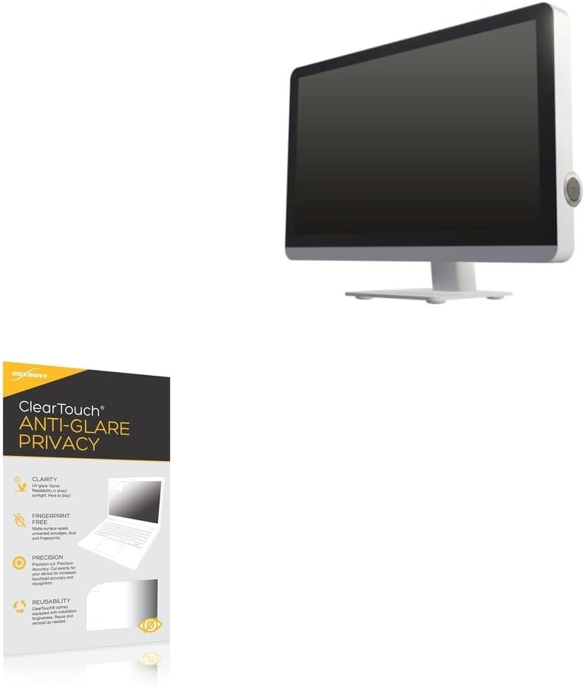 BoxWave Screen Protector Compatible With Ampronix RGP2462AMII-P (24 in) - ClearTouch Anti-Glare Privacy (2-Pack), Privacy Screen Protector Flexible Film Anti-Glare