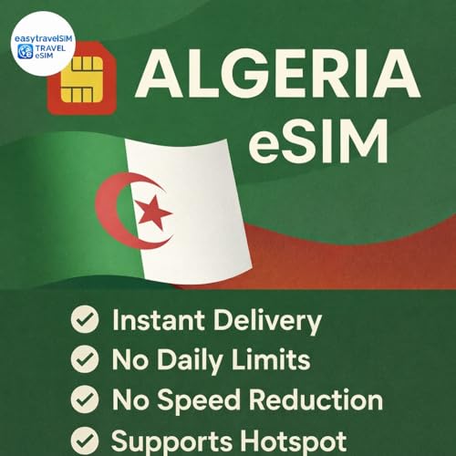 eSIM para Argelia de 10 GB: la solución para conectar tu móvil sin roaming