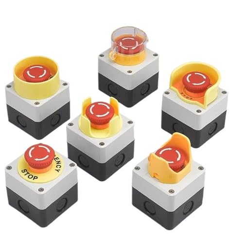 Interrupteur d'arrêt d'urgence avec boîtier de commande ascenseur 22mm - 5