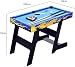 CARACHOME Mesa multijuego Plegable 5 en 1, Billar/Bolos y Ping Pong/futbolín/tejo para...