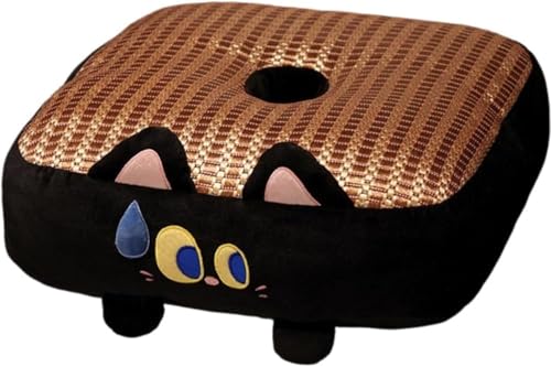 Barino 畳クッション 背もたれ付き グランド布団 レイジー フロアリビング出窓 子供用バルコニー 猫柄クッション 椅子 フロアマット 折りたたみ ミニソファー 家庭用、厚手のマット、子供用読書エリア かわいい 腰枕 柔らかいオフィス、ギフト、贈り物に