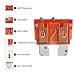 AHL 100pcs Auto Motorcycle Car Boat Truck Blade Fuse Box Assortment 5A 7.5A 10A 15A 20A 25A 30A 35A 40A 50A