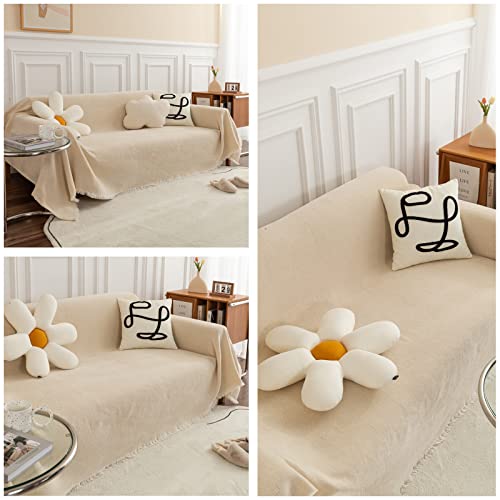 Jeté de canapé grande taille chenille pour soirée cocooning - 7