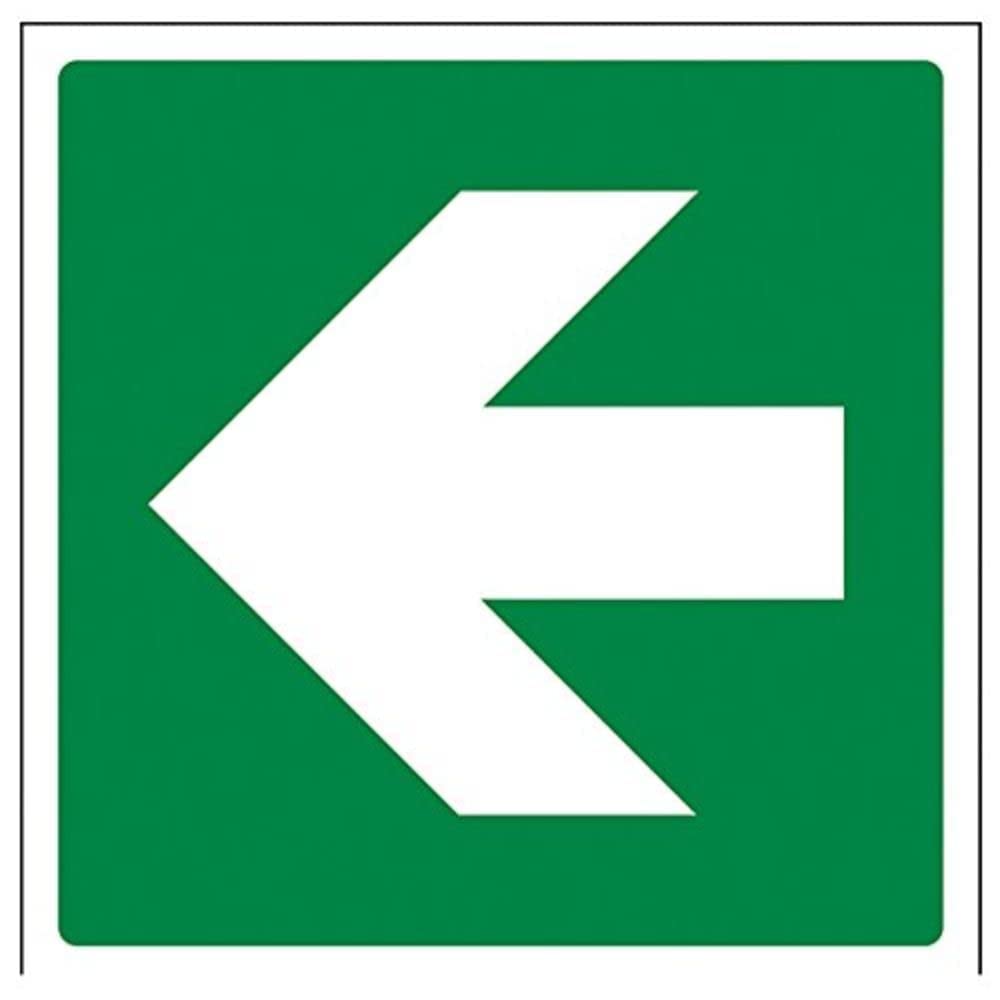 vsafety 14016 am-r Panneau Fire Exit Flèche droite, en plastique rigide