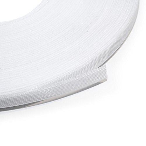 50yds Rigilene Poly Polyester Boning for Nursing Cover, Corset, Bridal Gowns (White, 3/8", Extra Strong)