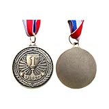 10 medallas de oro de 5 cm, medallas de premio con collar, medallas deportivas para juegos deportivos