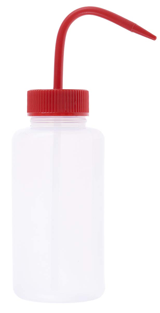 RS PRO Polyethylen Laborflasche 500ml, Ø 13 mm Spritzflasche Weithalsig, Packung a 5 Stück