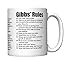 CJ Artisans NCIS Gibbs' Rules Coffee Mug (All 38 Rules)