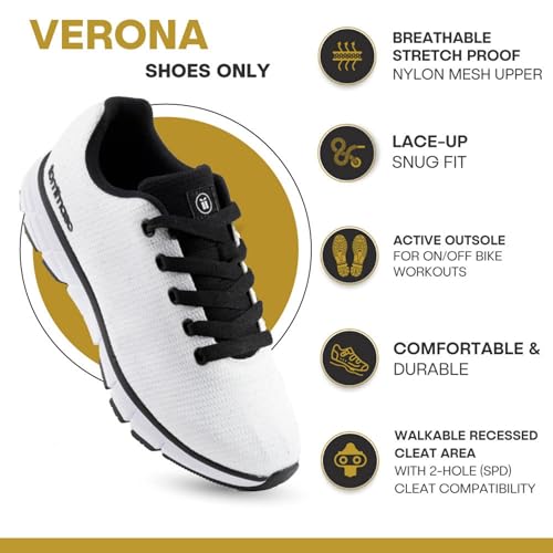 Image of Tommaso Women's Cycling Shoes with Pre-Installed SPD Cleats - Easy to Walk-in Ventilated SPD Cycling Shoes for Women's Spin Classes and Indoor Bikes - Comfortable on Foot and Toebox.