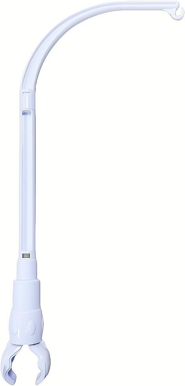 DIY 23 inches Crib Mobile Arm Nursery Mobile arm Baby Mobile Hanger, Mobile arm for Crib,The Claw Part can be Adjusted Width,DIY Toy Decoration (Crib Mobile Arm)