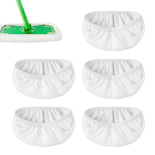 Wet Dry Flat Mop Cover Coral Fleece Mop Pads Refill Dry Sweeping Cloths Washable Microfiber Pads Wet Mopping Cloths Mop Head Replacement for Wood Floor Surface Cleaning 5pcs -  YOURYOURMAI