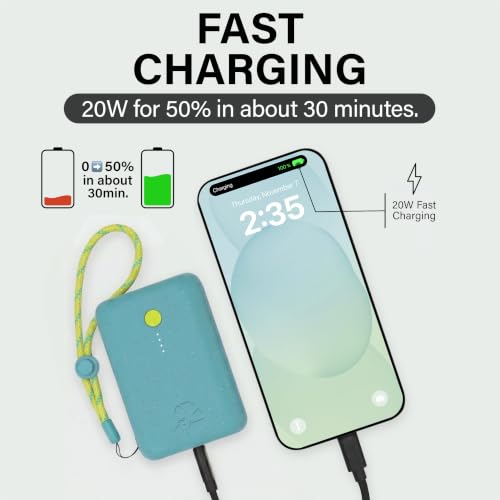 Image of Nimble Champ Portable Charger, 10000mAh Power Bank Fast Charging, 20W Dual USB-C Battery Pack with Cable, Travel Essential Power Bank for iPhone Galaxy Tablet iPad MacBook