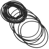 40 Stück Gummiriemen für Kassettenrekorder 1mm, Pack, Schwarz