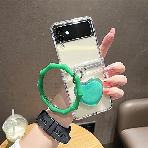 Protection Galaxy Z Flip 4 antichoc transparente rigide fine avec support