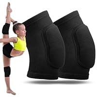 1 Paar Knieschoner Volleyball Kinder, Knieschoner, Oberschenkelumfang 25–32 cm, Verdickter Schwamm, Knieschützer für Handball, Tanzen, Skaten, Basketball, Fußball (Größe S, Gewicht: 25–45 kg)