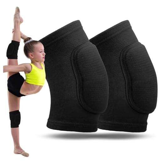 1 Paar Knieschoner Volleyball Kinder, Knieschoner, Oberschenkelumfang 25–32 cm, Verdickter Schwamm, Knieschützer für Handball, Tanzen, Skaten, Basketball, Fußball (Größe S, Gewicht: 25–45 kg)